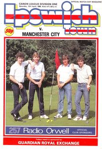 Ipswich Town v Manchester City 1985/86